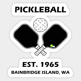 Pickleball Established 1967 Sticker